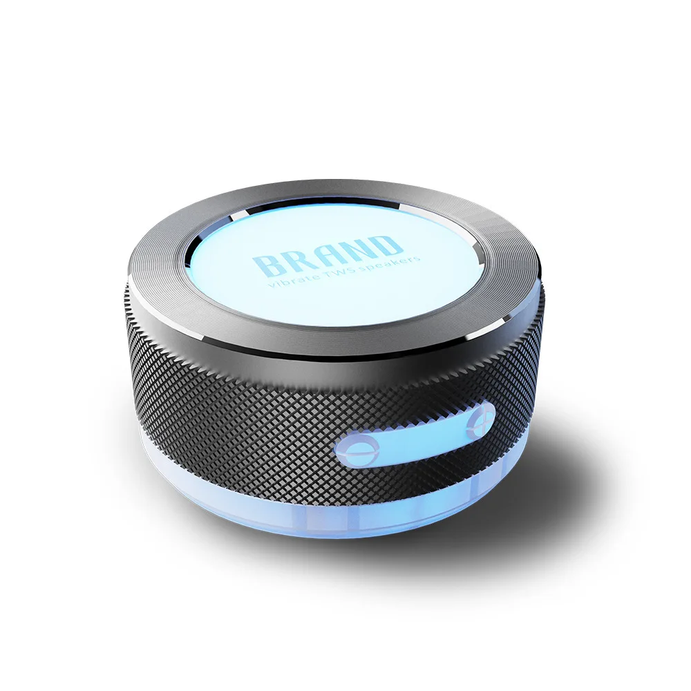 Altavoz Bluetooth (plateado) Con Conducción Ósea, Vibración, Adsorción Y Sonido Envolvente Magnético.