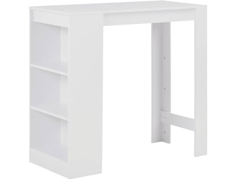 De Bar Vidaxl 280211 blanco madera aglomerada 110 50 103 cm 110x50x103 mesita mesilla elevada alta mueble mobiliario