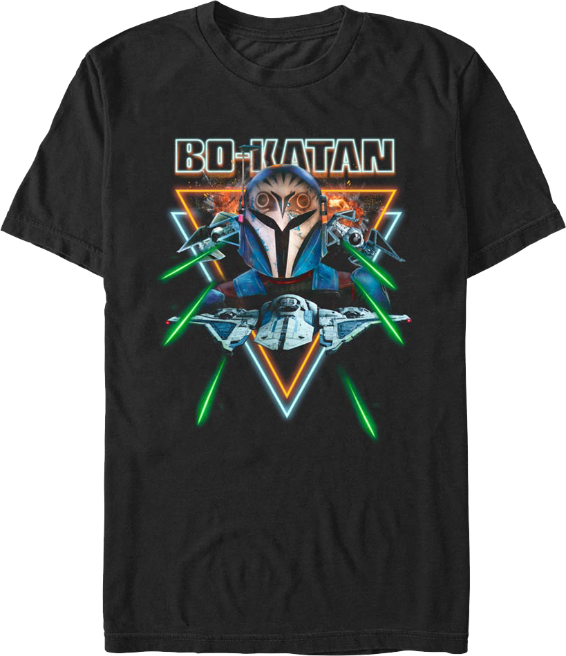 Camiseta Unisexo DEEPSTONE Bo-Katan The Mandalorian Star Wars Negro (XL)