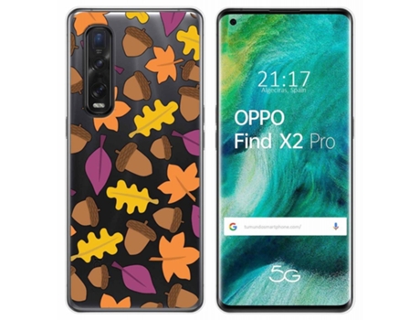 Carcasa Oppo Find X2 Pro TUMUNDOSMARTPHONE Dibujos Transparente