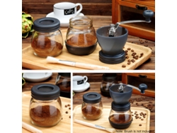 Molinillo De Café Manual Portátil Con Placa De Molienda De Cerámica Ajustable Para Granos De Café.