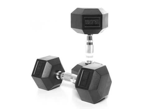 Mancuernas hexagonales de 12,5 kg BEHUMAX
