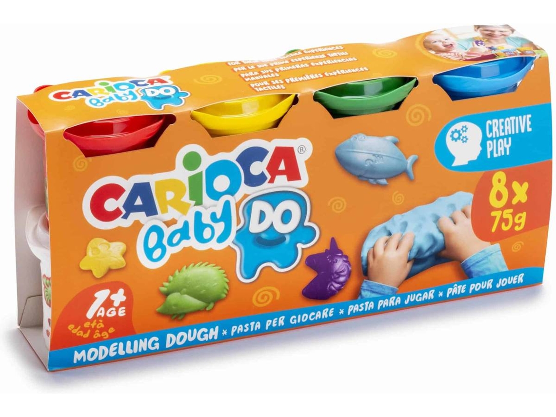 Plastilina CARIOCA Baby Multicolor (8 Und)
