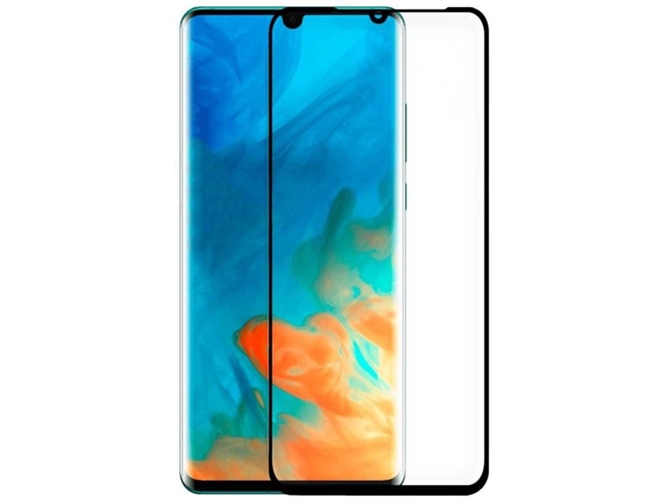 Protector de Cristal Templado Huawei P30 Pro Curvo Negro