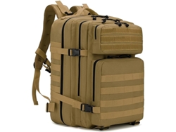 Mochila Tática Militar 45L Impermeável Dobrável Bolsa De Bagagem De Mão Bege