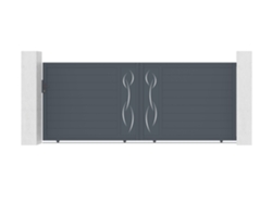 Puerta corredera de aluminio life 4m H.160cm
