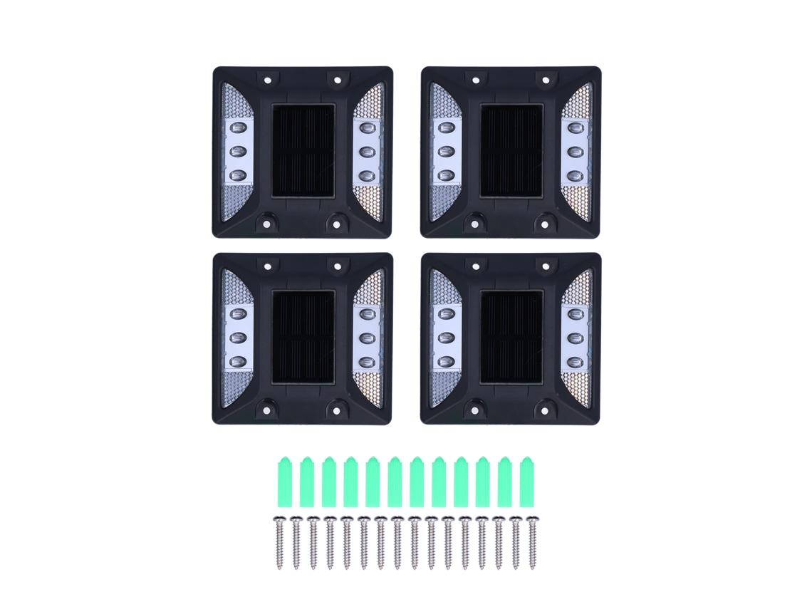 4 Luces Led Solares Con Sensor De Movimiento Inteligente Para Iluminación Exteriores Y Escaleras