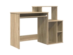 Escritorio | Mesa auxiliar, Roble Sonoma, 120,5 x 44 x 88,5 cm, Madera procesada