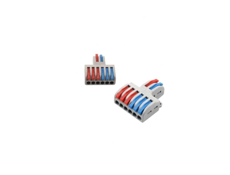 Conector Rápido Spl62 con 2 Entradas Y 6 Salidas Gris