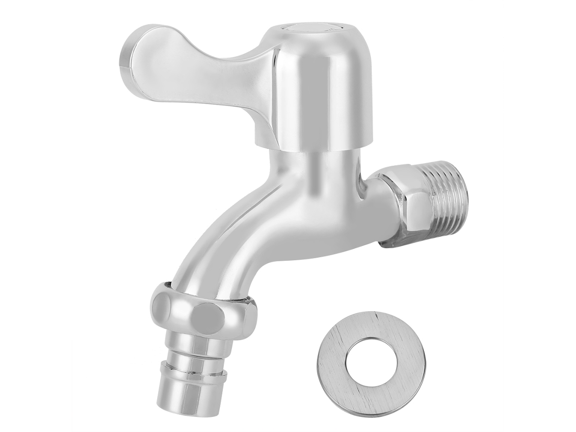 Grifo De Aleación De Zinc Con Rosca G1/2 Para Lavadora, Fregadero Y Jardín.