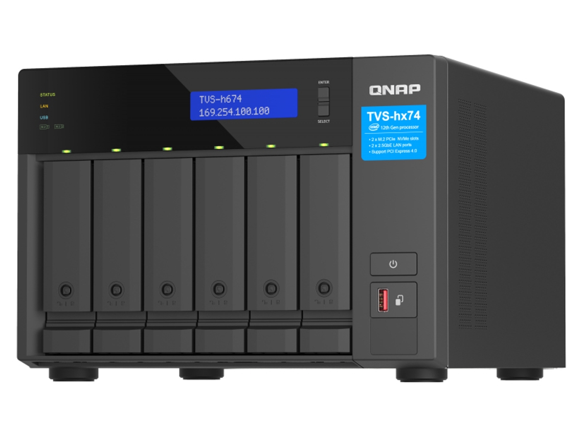 Servidor NAS QNAP (i5-1240 - RAM: 32 GB)