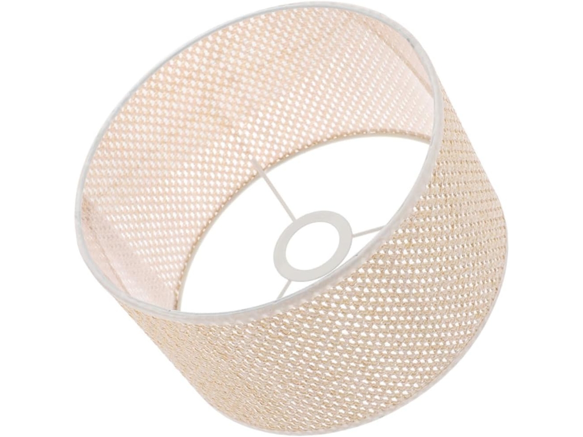 Pantalla Hexagonal Decorativa Tejida De 30 Cm En Metal Oro Rosa E27, Cubierta
