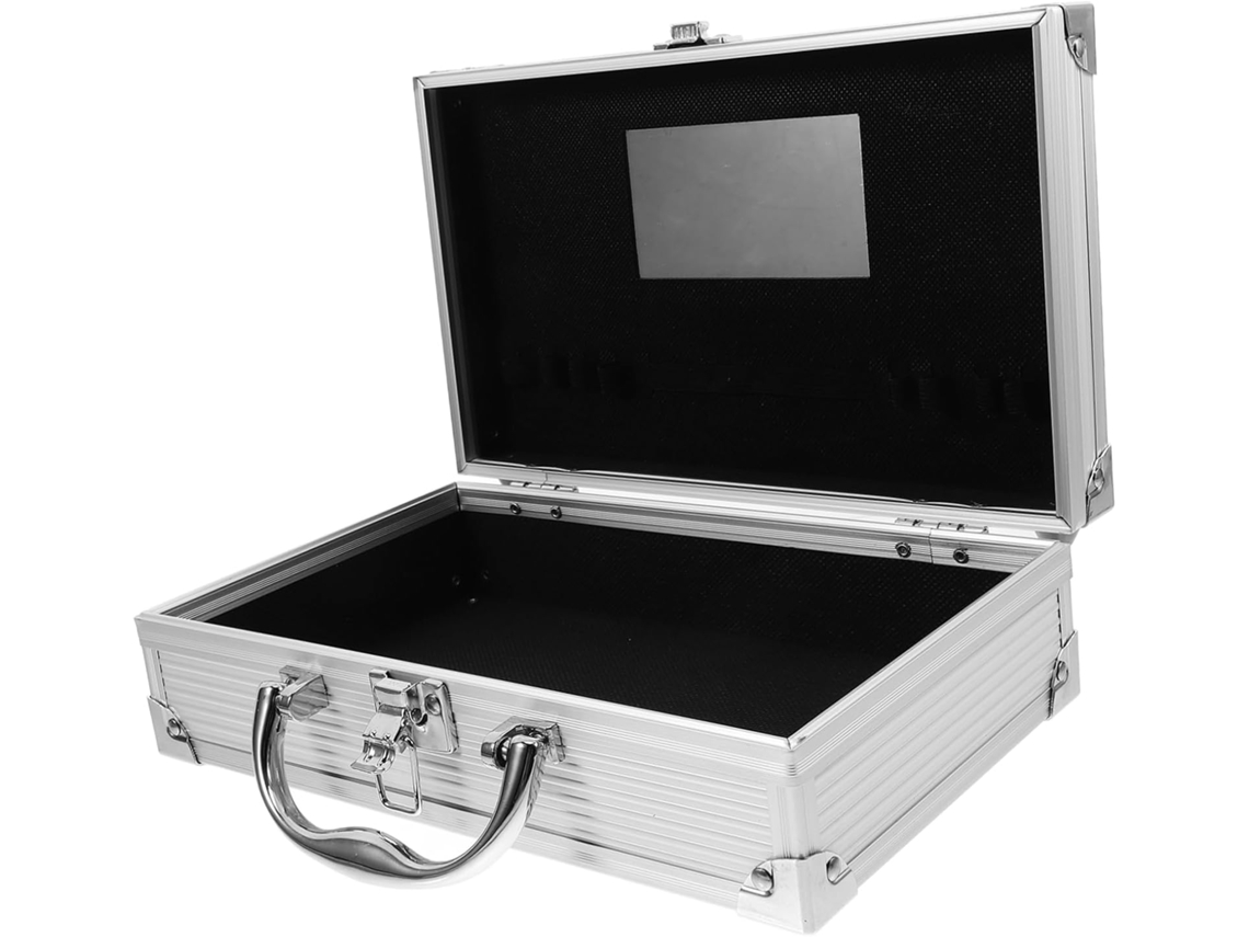 Caja de herramientas de aleación de aluminio, estuche portátil para herramientas, caja de herramientas Gokoco
