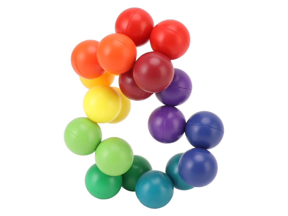 Bola Quebra-Cabeça 3D Bjww: Alívio do Estresse, Educativa, Desenvolvimento Inteligente, Cores Vibrantes, Brinquedo de Quebra-Cabeça