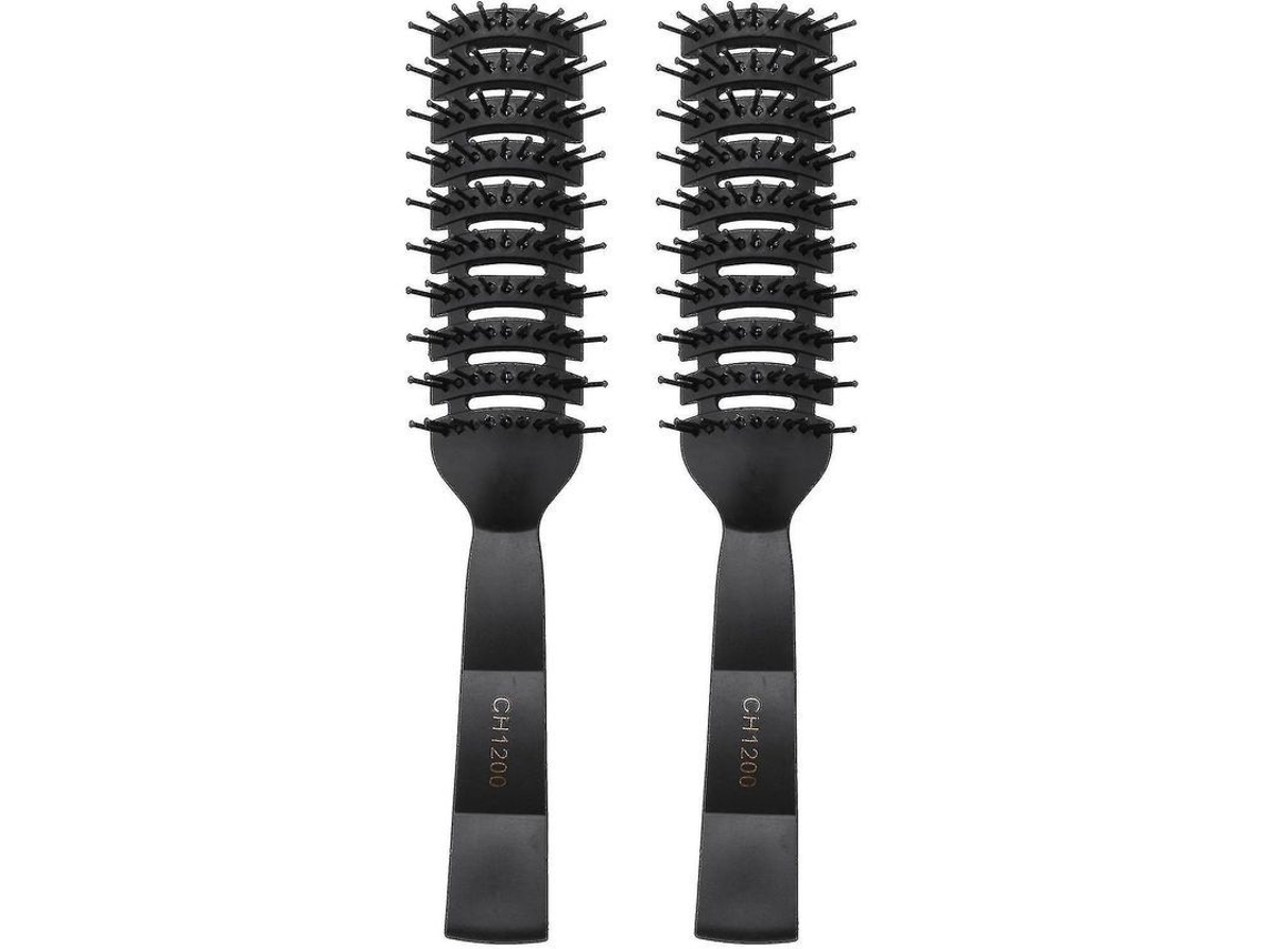Peine Antiestático De Pp, 2 Piezas, Para Peinado Estilo H, Peine Acanalado Para Hombres Y Mujeres, Peine Ancho Para Cabello Largo Y Corto.
