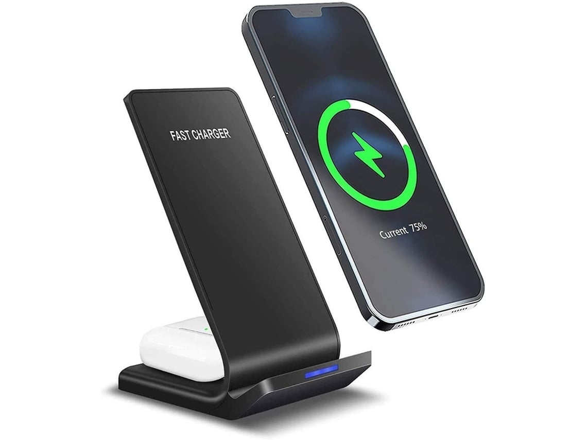 Cargador Inalámbrico De 15 W, Estación De Carga Inalámbrica En