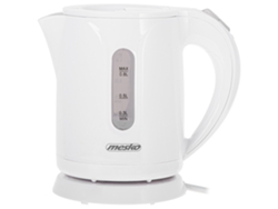 Hervidor Agua Eléctrico, 0,8 L, Resistencia Oculta, Inalámbrico, Apagado Automático, Base 360º Mesko Ms1376 Blanco