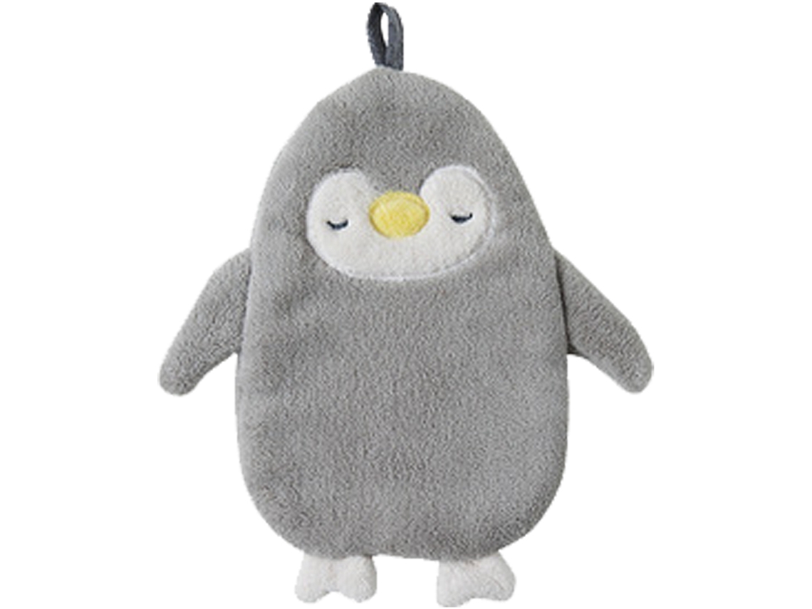 Toalla Kofihety Baño Capucha Pingüino Gris (13x9x5cm)