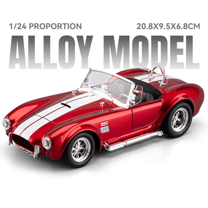(rojo) Coche De Juguete A Escala 1:24 De Aleación, Fabricado En Fundición A Presión Con Efectos De Sonido Y Luz.