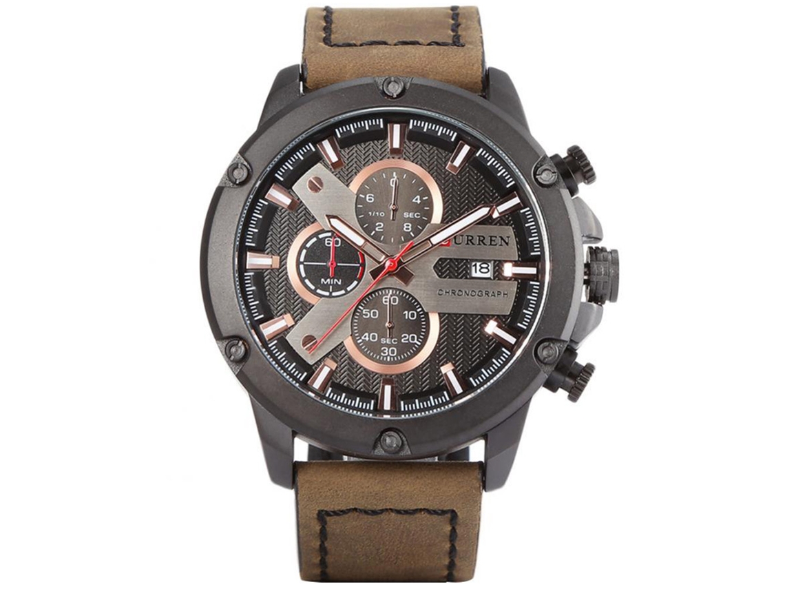 Reloj De Pulsera Para Hombres De Aleación Con Esfera Redonda Analógica De Cuarzo Negro