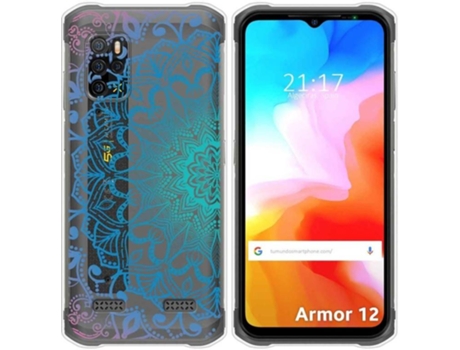 Carcasa Ulefone Armor 12 5G TUMUNDOSMARTPHONE Dibujos Transparente Mándala Multicolor