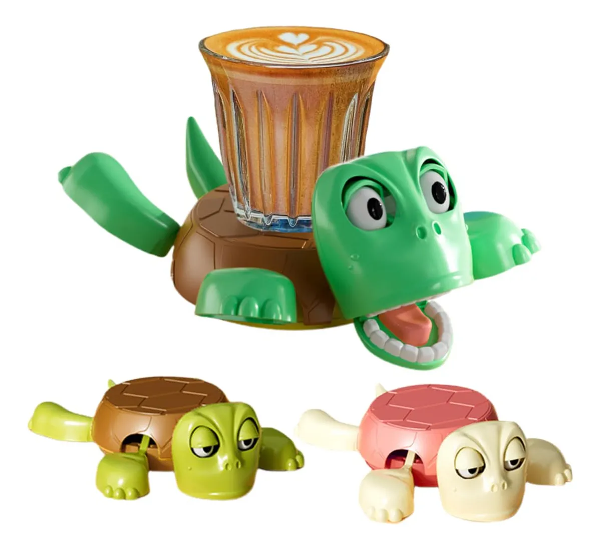 Paquete de 3 tortugas divertidas y posavasos genéricos slowmoose