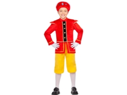 Disfraz de Niño DISFRAZZES Paje Real Rojo Y Amarillo (Talla: 5 a 6 años)