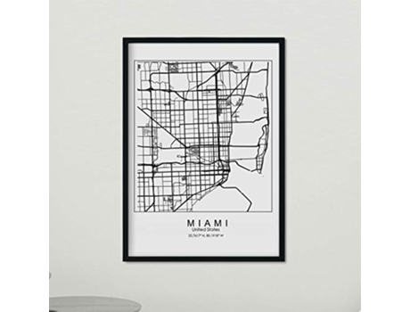 Poster NACNIC Mapa de Miami (A3)