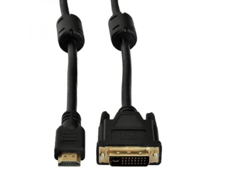 Akyga Ak-Av-13 Adaptador de cable de video 3M Dvi-D Tipo HDMI a estándar Negro Oro