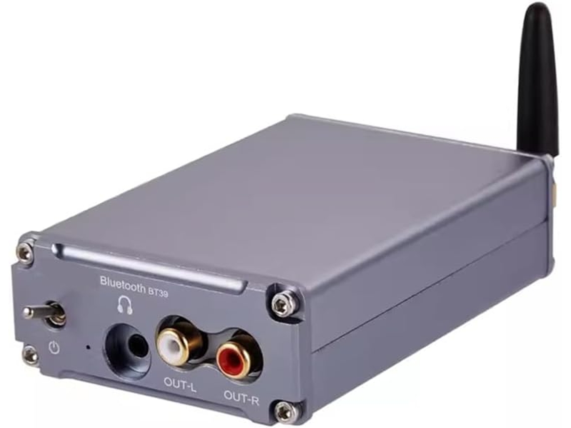 Qcc5125 Es9039q2m Decodificador Hifi Sin Pérdidas Hd Bluetooth 5.0 Adaptador Receptor Dc12v Decodificación Gris