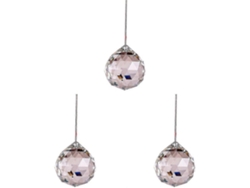 Juego de 3 prismas de cristal para captar la luz solar en ventanas, jardines, lámparas de araña, coches, hogares y bodas - 30 mm