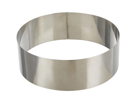 Anillo redondo de acero inoxidable para tartas LACOR 18/10 - 18X6 cm