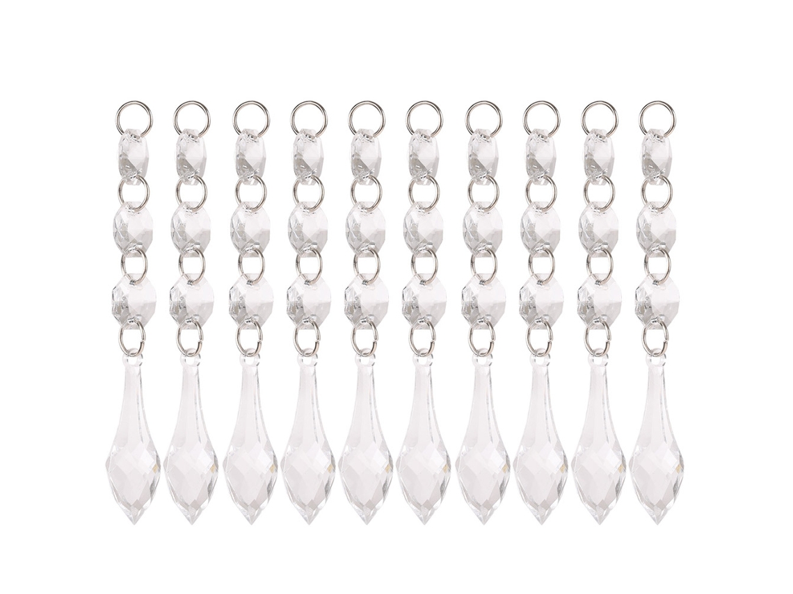 Colgante Decorativo Con Bola De Perlas Acrílicas Transparentes Para Colgar (h)