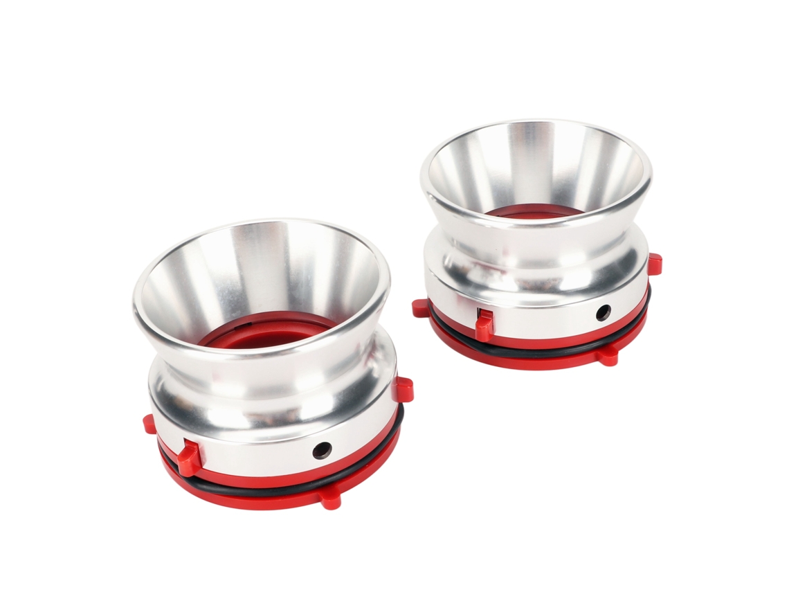 1 Par De Adaptadores Nab Hub De Aluminio Pulido Para Apertura De Cinta, De Carrete A Carrete, Para Studer Revox Akai Teac De 10 Pulgadas, Color Plata.