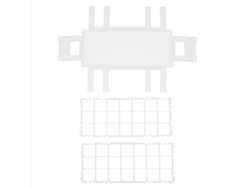 Soporte De Plástico Para Tubos De Ensayo De 30 Mm X 21 Orificios, Desmontable, Para Uso En Laboratorio.