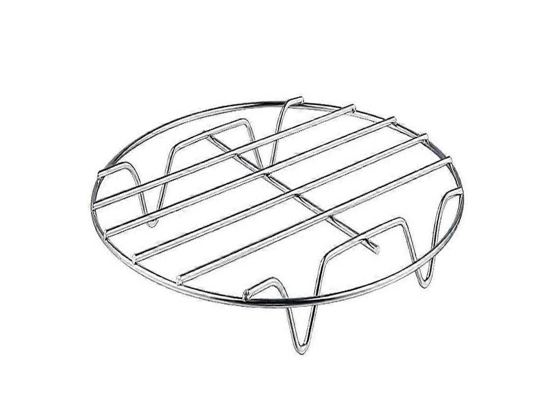 2pcs Soporte De Freidora De Aire Acero Inoxidable 19.5cm Accesorios Multiusos Con 5 Palos De Barbacoa Para Freidoras 5.3-5.8q