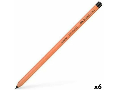 Lápices De Color FABER-CASTELL Pitt Pastell Negro 6 Unidades