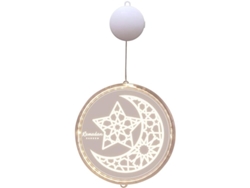 Lámpara De Pared Decorativa Led 3d Con Ventosa Para Ramadán, De Acrílico, Funciona Con Pilas.