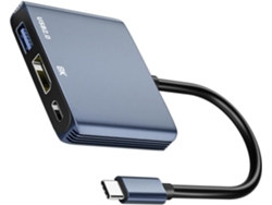 Adaptadores Usb-c A Dp1 4 Hdtv, Diseño Multipuerto Y Carga Pd100w.