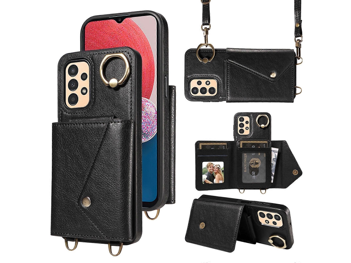 Funda De Piel Sintética Con Soporte Para Anillo Para Samsung Galaxy A13 4g/a13 5g/a04 4g/a04s 4g