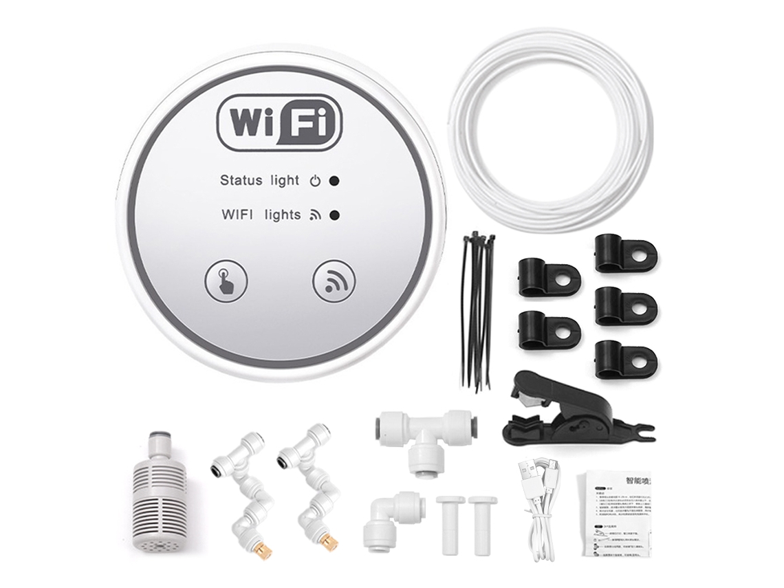 Sistema De Riego Inteligente Con Temporizador, Wi-fi, Control Por Aplicación Y Riego Automático Para Jardín Y Balcón.