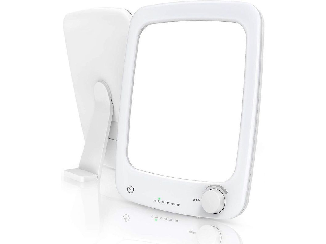 Lámpara De Fototerapia De 10000 Lux Con Temporizador Ajustable, Luz Natural, Control Táctil Y Base Desmontable.