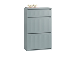 SOBUY FSR165-HG Zapatero Con 2 Solapas Y 1 Cajón Gris 61 X 26 X 100 Cm