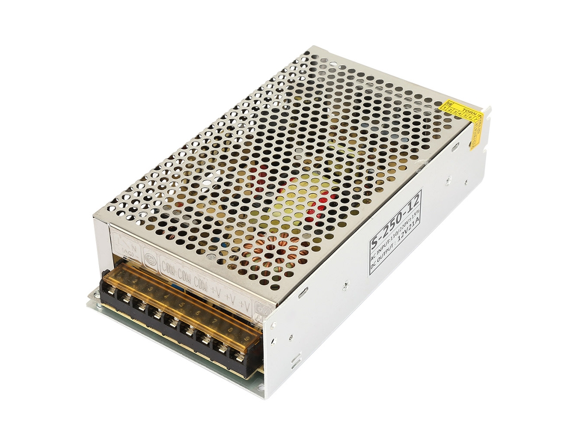 Fuente De Alimentación Conmutada De 12 V Y 21 A Para Equipos Industriales Y Led.