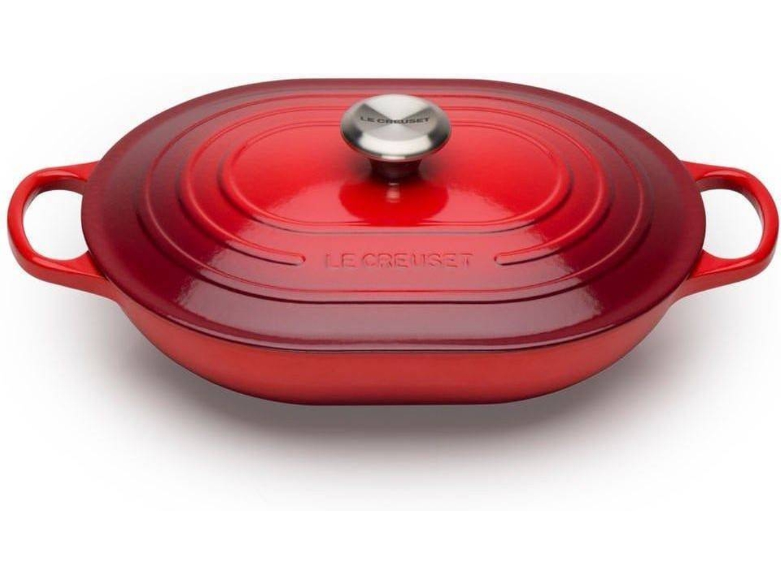 Cacerola LE CREUSET (Hierro - 31x25 cm - Rojo)
