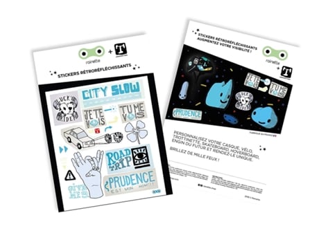 Stickers RAINETTE (Blanco - 13 x 15,5 cm)