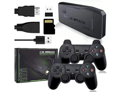 Consola Retro stickcon 20.000 Juegos Clasicos,2 Mandos Inalámbricos M8 HDMI, 4K, Portátil 64 GB, MD,SNES,PS1,PSP, GBA,NES,etc COSHANO