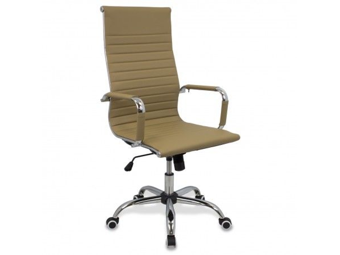 Silla de Escritorio DUDECOR (Acero - Beis)