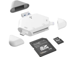 Lector Tarjeta Sd 3-en-1, Iphone/ipad, Usb-c/a, Adaptador Cámara, Sd/tf