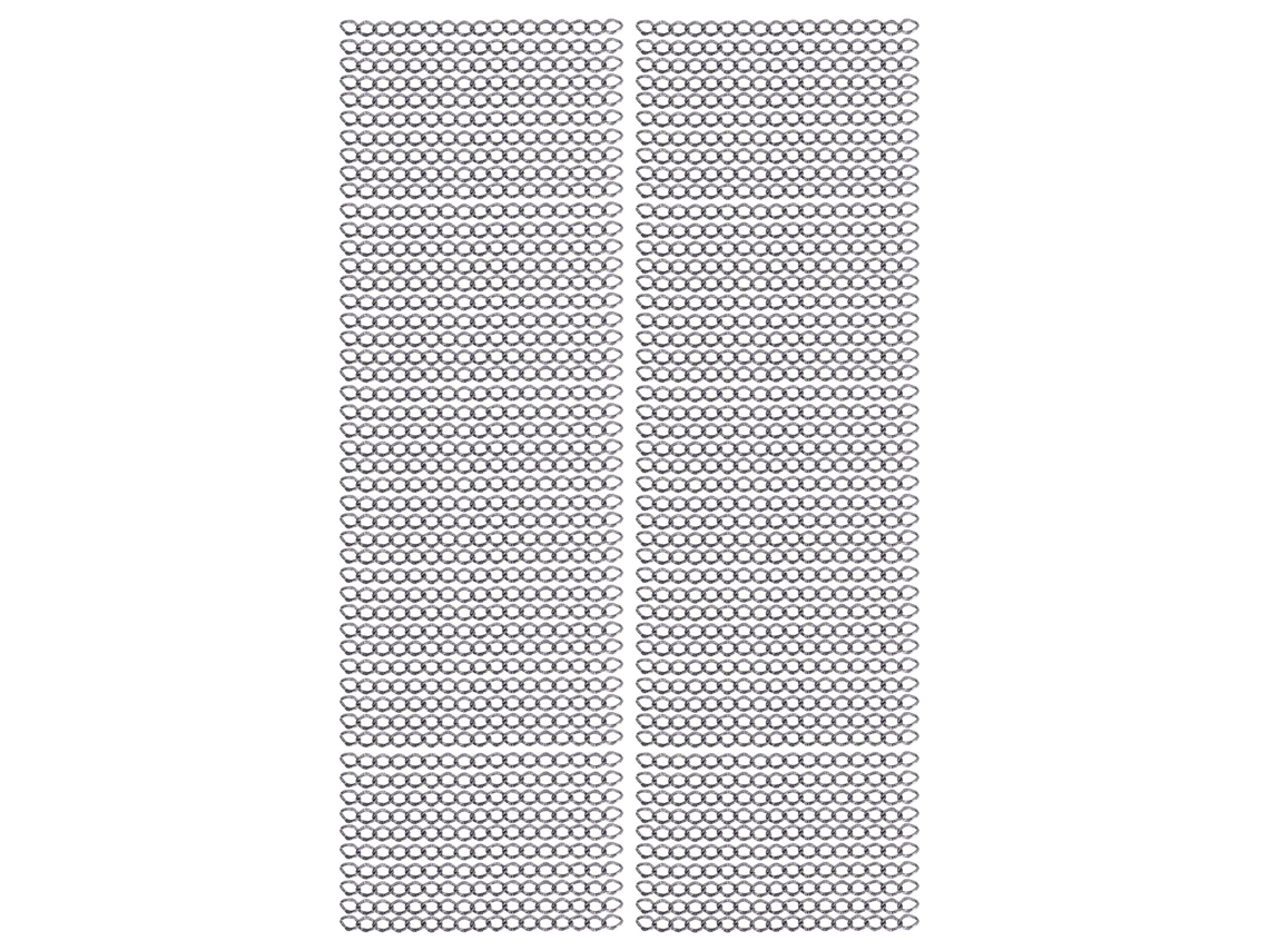 Corrente de Alumínio para Diy Colar Pulseira Joia Fio Torcido 10m Prata Preto